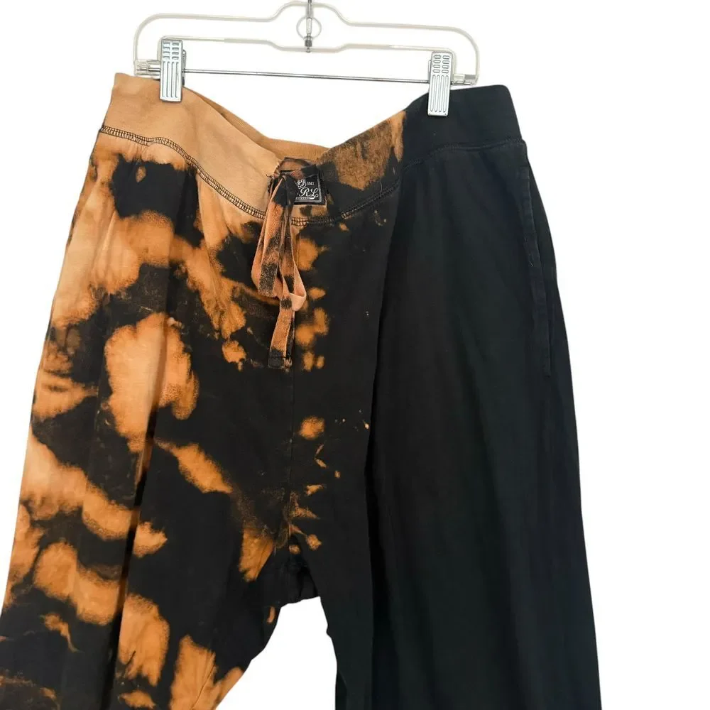 Polo Ralph Lauren Sleepwear Custom Bleached Two Tone Spell Out Logo Men 1X Black